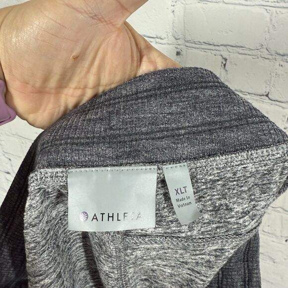 Athleta Jogger Sweatpants Women XL Gray Black Pull On Leggings Activewear Active - Picture 9 of 12